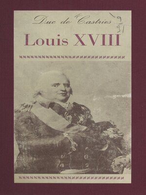 cover image of Louis XVIII